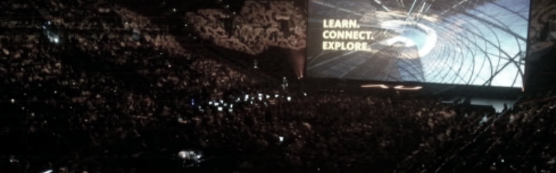 Stadium of people at AU 2012 in Las Vegas